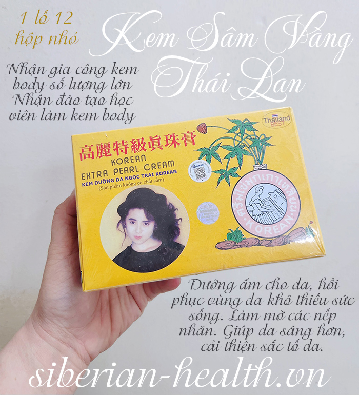 Kem sâm vàng hàng Thái Lan chính hãng