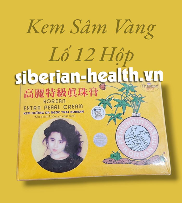 Kem sâm vàng 1 lố 12 hộp nhỏ